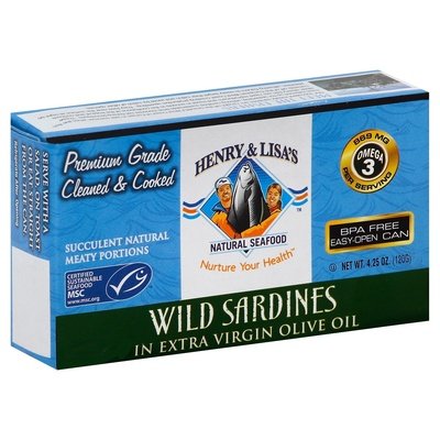 H&L Wld Sardines Evoo 12/4.25OZ [UNFI #67818]