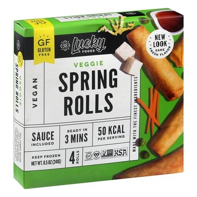 Lucky Springrolls Veg Gf 8/8.5 OZ [UNFI #72083]