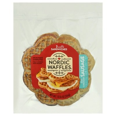 Nordic Waffles Egg, Cheese And Sausage 12/13.3 Oz [UNFI #09110]