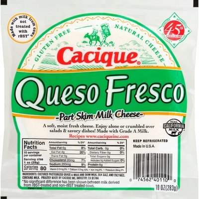Cacique Queso Fresco 12/10 Oz [Peterson #15461]