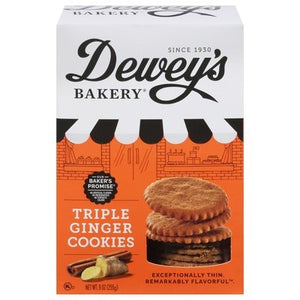 Deweys Bakery Cookie Thins Triple Ginger 6/9 Oz [UNFI #16502]