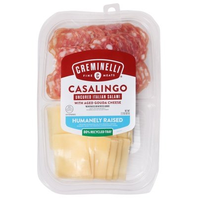 Creminelli Fine Meats Snack Tray Casalingo & Gouda 12/2.2 Oz [Peterson #28321]