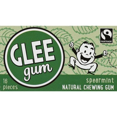 Glee Gum Spearmint Box 12/16 PC [UNFI #30774]
