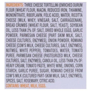 Evol Foods Three Cheese Tortellini 8/9 Oz [UNFI #61044]