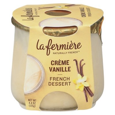 La Fermi`Ere Vanilla Creme Dessert 6/4.4 OZ [UNFI #01223]