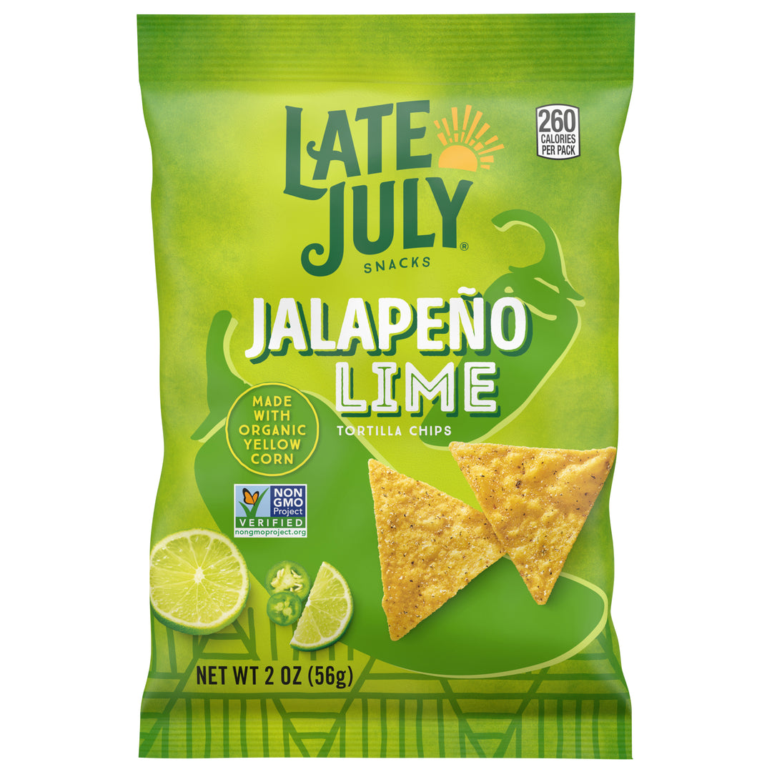 Late July Snacks Jalapeno Lime,Tortilla Chips 24/2 Oz   [UNFI #53983]