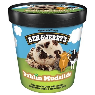 Ben & Jerrys Ice Cream Dublin Mudslide 8/Pint [UNFI #79477]