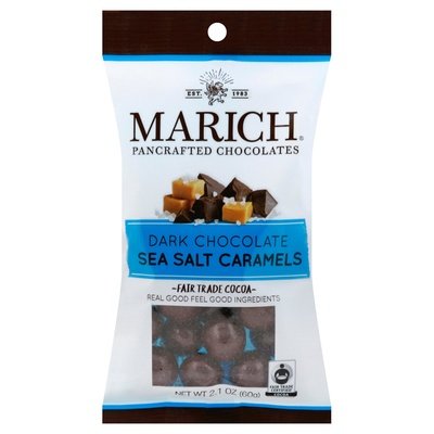 Marich Dark Choc Sea Salt Caramels 12/2 Oz [UNFI #09937]