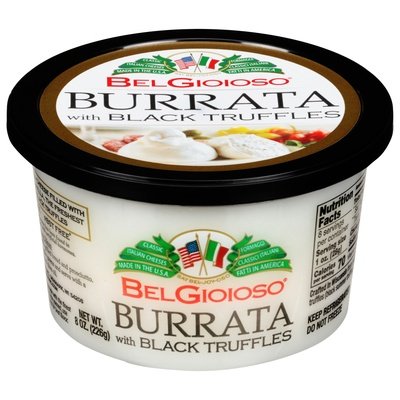 Bel Gioioso Burrata W Black Truffle 6/8 Oz [Peterson #24775]