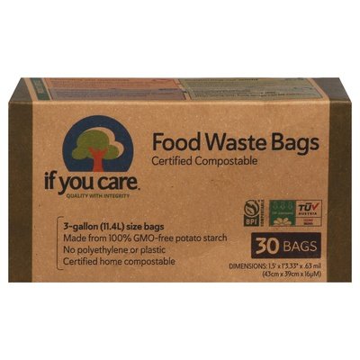 If You Care Food Waste Bags 3-gal 12/30 CT [UNFI #85330] T