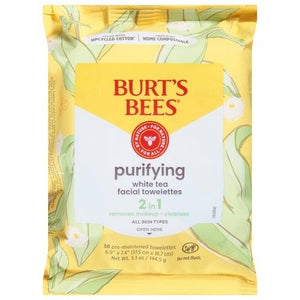 Burts Bees Face Clns Towlette White Tea 3/30 Ct [UNFI #50940]