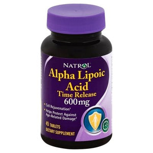 Natrol Alpha Lipoic Acid Tr 600mg 45 TAB [UNFI #40165] T