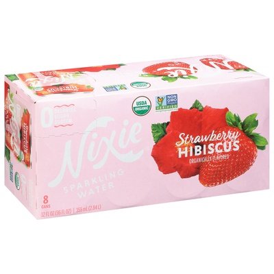 OG2 Nixie Sparkling Water Strawberry Hibiscus 3/8/12 OZ [UNFI #88980] T