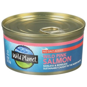 Wild Planet No Salt Wild Alskn Pnk Salmon 12/6 OZ [UNFI #82971]