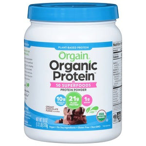 Orgain Creamy Chocolate Fudge 18 Oz [UNFI #12335]