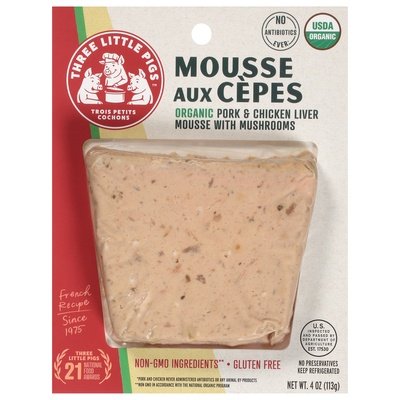 Trois Petits Mousse Aux Cepes Organic 8/4 Oz [Peterson #27578]
