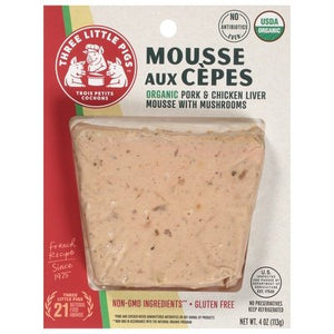 Trois Petits Mousse Aux Cepes Organic 8/4 Oz [Peterson #27578]
