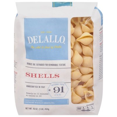 Delallo Shells #91 8/16 Oz [UNFI #38671]