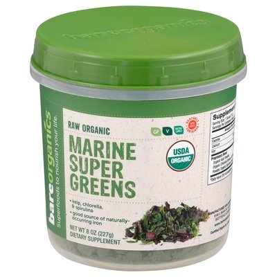 Bare Organics Marine Super Greens Blend 8 Oz [UNFI #80848]