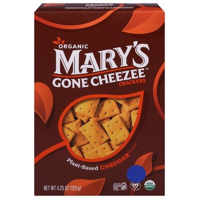 OG2 Mary`S Gone Crackers Plant Based Cheddar Cheese 6/4.25 OZ [UNFI #01646]