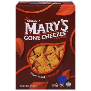OG2 Mary`S Gone Crackers Plant Based Cheddar Cheese 6/4.25 OZ [UNFI #01646]