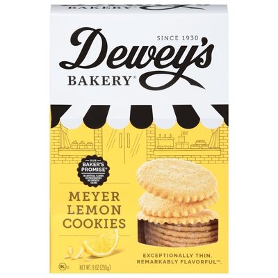 Deweys Bakery Cookie Thins Meyer Lemon 6/9 Oz [UNFI #16501]