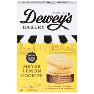 Deweys Bakery Cookie Thins Meyer Lemon 6/9 Oz [UNFI #16501]