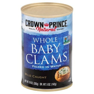 Crown Boiled Baby Clams 12/10 OZ [UNFI #04983]