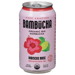 OG2 Bambucha Kombucha Hibiscus Rose 12/12 OZ [UNFI #00705]