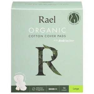 Rael Inc Pads Cotton Cover Large 14 Ct [UNFI #26822]