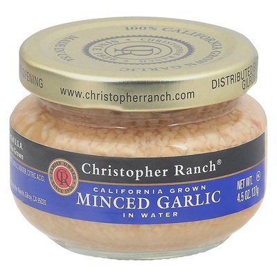 GARLIC,MINCED IN WATER 12/4.5OZ [Charlies #023-02822]