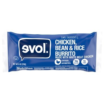 Evol Chkn/Bean/Rice Brto 12/6 OZ [UNFI #74325]