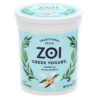 Zoi Greek Yogurt Vanilla 6/32 OZ [UNFI #14364]