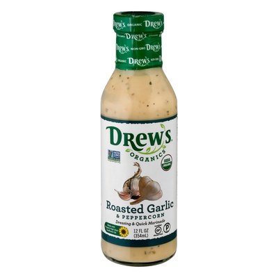 Drews Organics Roasted Garlic Peppercorn 6/12 Oz [UNFI #57292]
