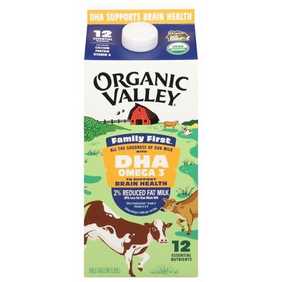 Organic Valley 2% Reduced Fat Dha Omega 3 6/64 Oz [UNFI #72289]