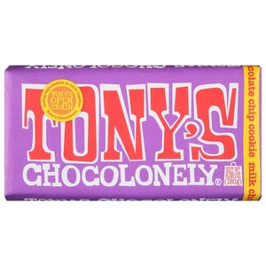 Tonys Chocolonely Milk Chocolate Chip Cookie 15/6.35 Oz [UNFI #52000]