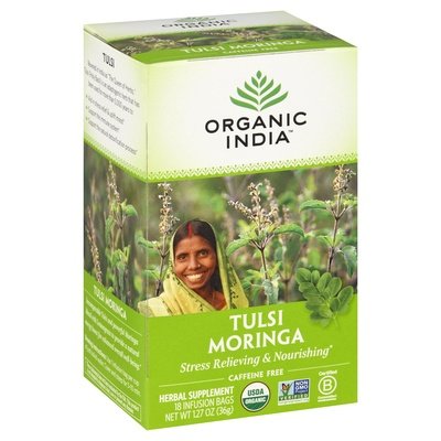 OG2 Oganic India Moringa Tulsi Tea 6/18 BAG [UNFI #65674] T