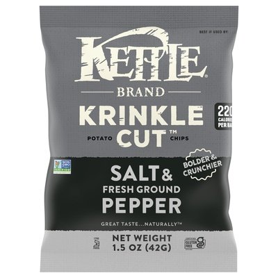 Kettle Chips Krinkle Salt & Pepper 24/1.5 OZ [UNFI #31738]