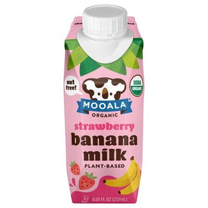 Mooala Strawberry Banana Milk 12/8.01 Z [UNFI #09606]