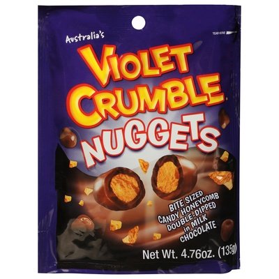 Violet Crumble Mulk Choc Honeycomb Nuggets 8/4.76 Oz [UNFI #3095]