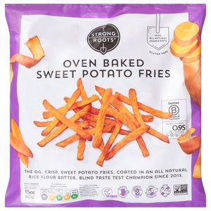 Strong Roots Sweet Potato Oven Baked Fries 12/15 Oz [UNFI #18569]