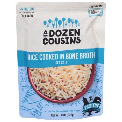 A Dozens Cousins Rice Sea Salt 6/8 OZ [UNFI #13034]