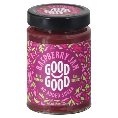 Good Good Jam Raspberry No Sugar 6/12 OZ [UNFI #13552]