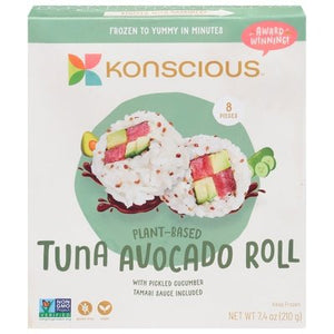 Konscious Tuna Avocado Rolls Vegan 8/7.4 Oz [UNFI #16201]