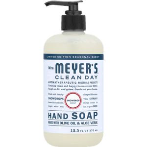 Mrs. Meyers Clean Day Hand Soap Holiday Snow Drop 6/12.5 Oz [UNFI #70631]