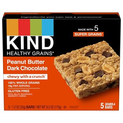 Kind Healthy Grains Pb Dark Choc2 8/5/1.2 OZ [UNFI #54659]