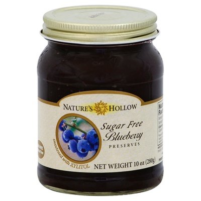 Natr Hollow Blueberry Preserves Xylitol 6/10 OZ [UNFI #44428]