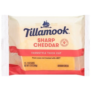 Tillamook Cheddar Sharp Sliced 12/12 Oz [Peterson #19699]