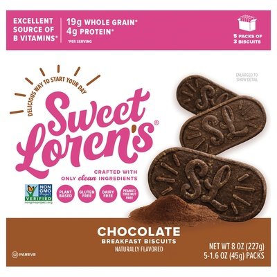 Sweet Lorens Chocolate Breakfast Biscuit 6/8 Oz [UNFI #55178]