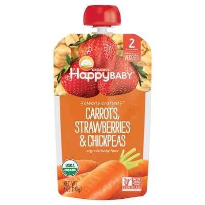 OG2 Happy Baby StgCrrt Strawbrry Chickp 16/4 OZ [UNFI #24241]